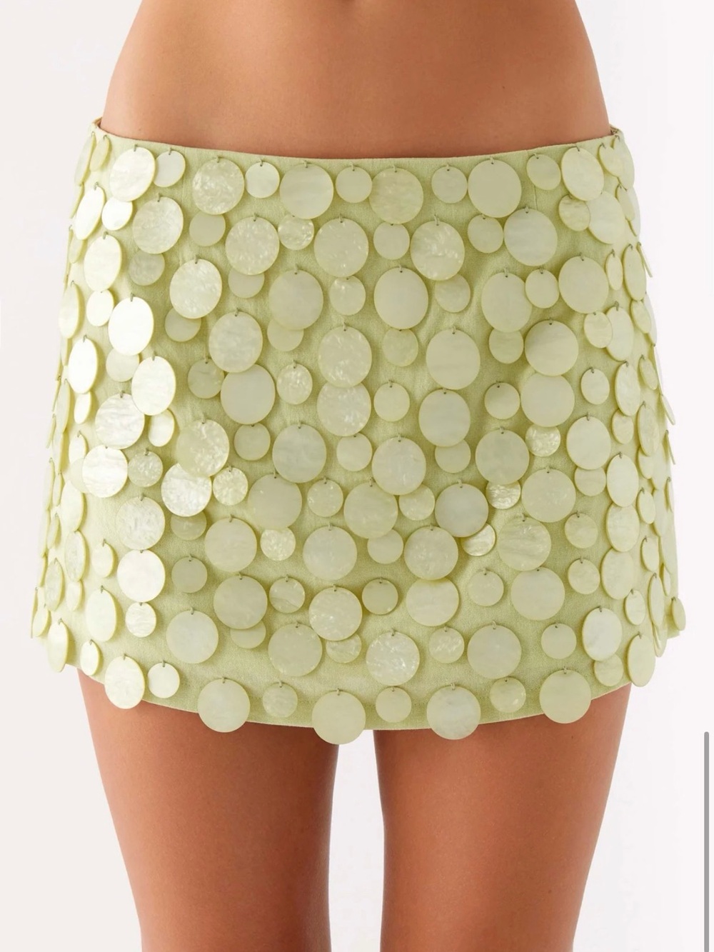 Peppermayo Movie Star Mini Skirt - Green - Picture 6 of 13